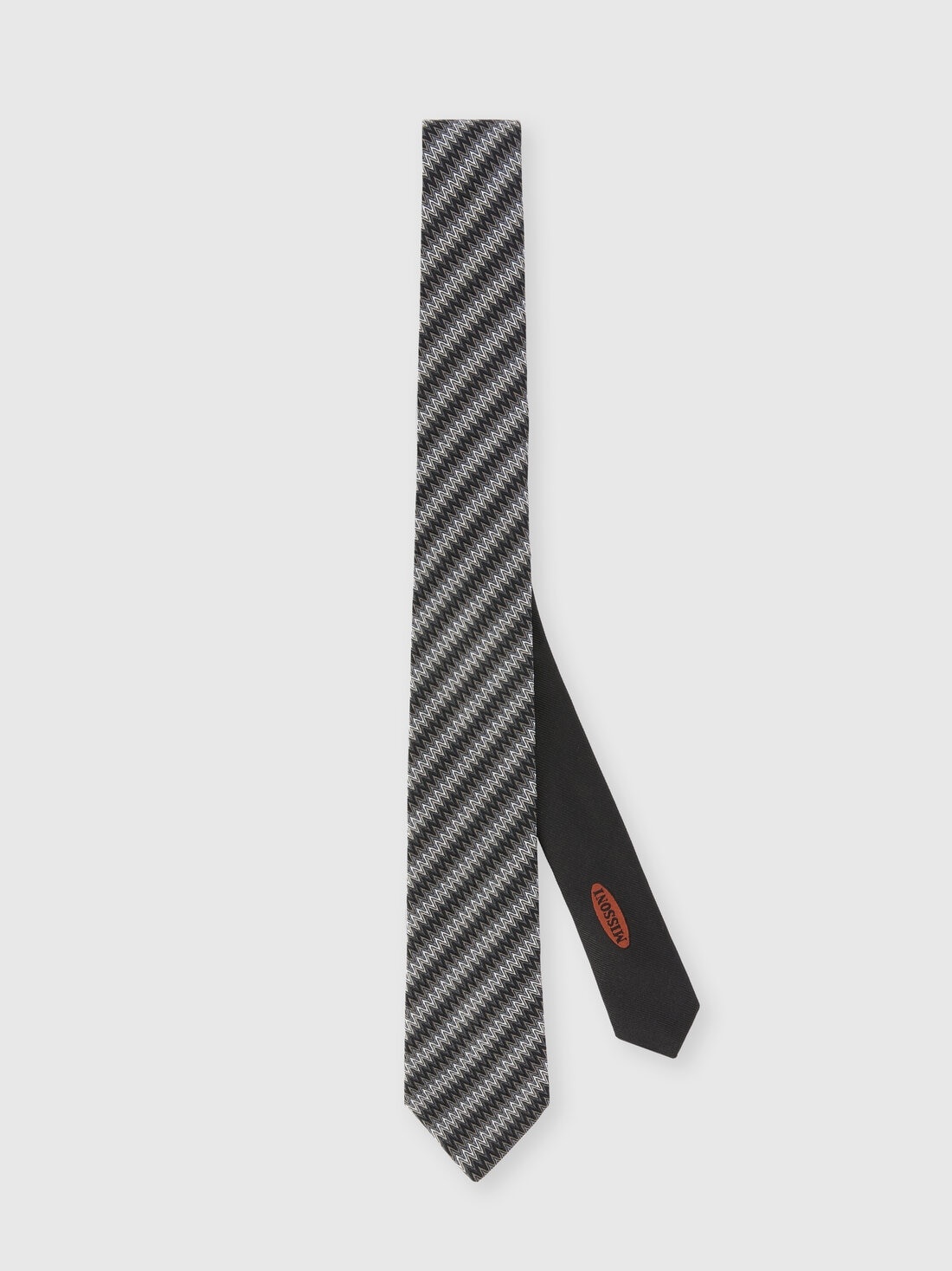 Zig zag silk tie - 1