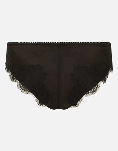 Dolce & Gabbana Satin briefs with lace detailing outlook