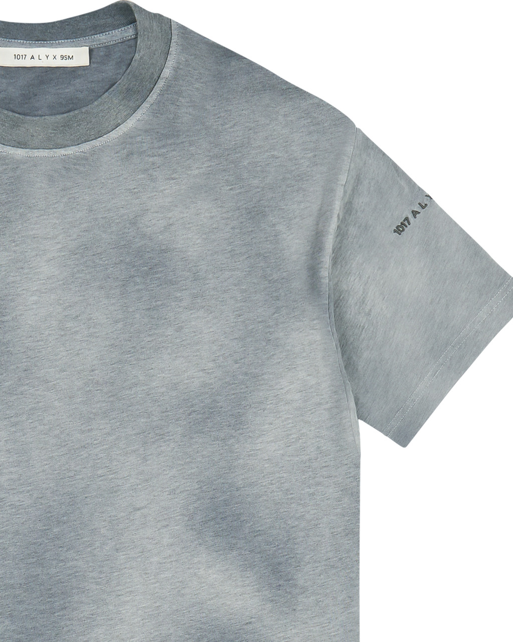 GREY OVERSIZED GARMENT DYE T-SHIRT - 4