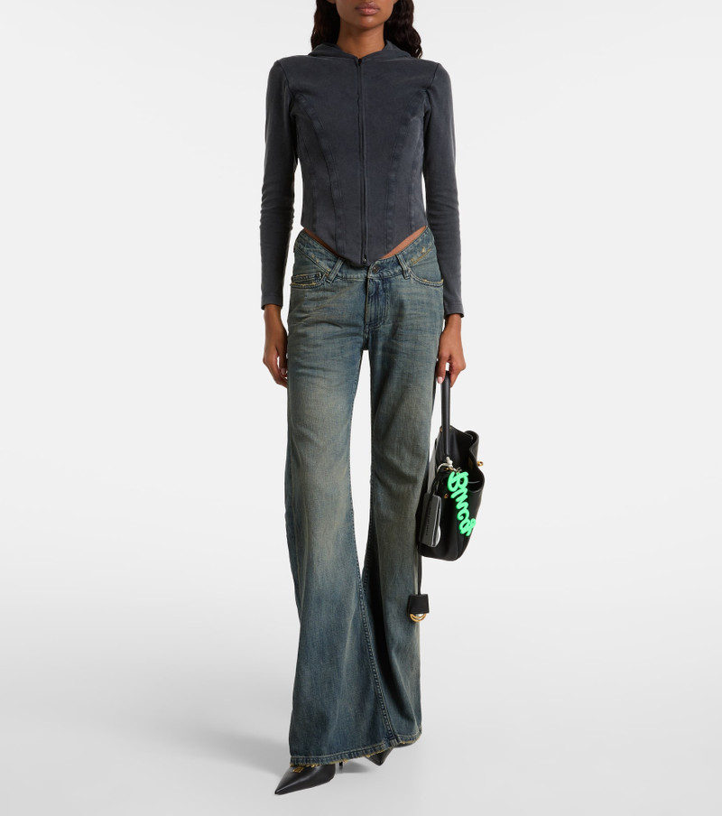 BALENCIAGA Low-rise wide-leg jeans outlook