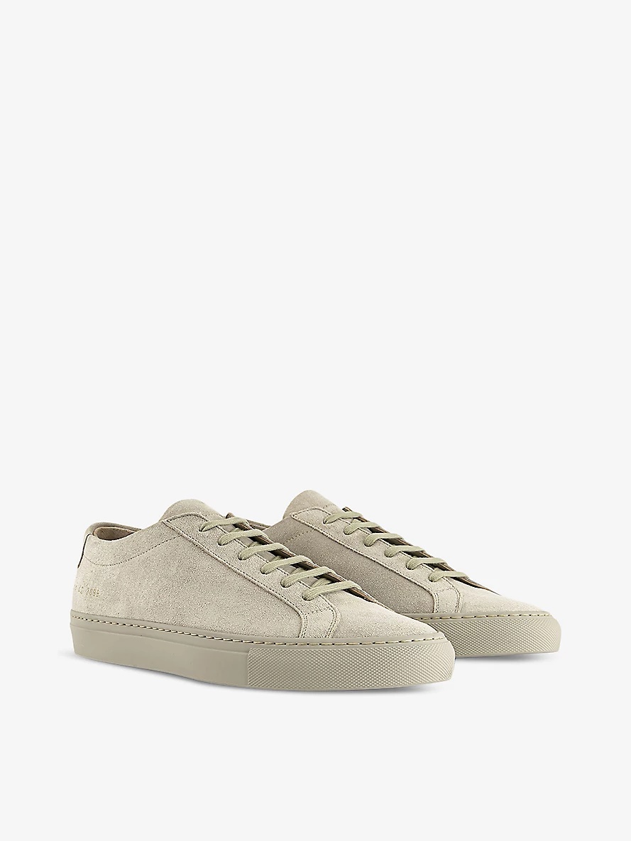 Achilles Low number-print suede low-top trainers - 3