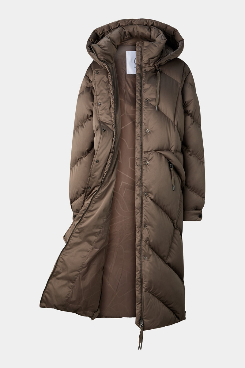 Ginny Down Coat in Gray-brown 2