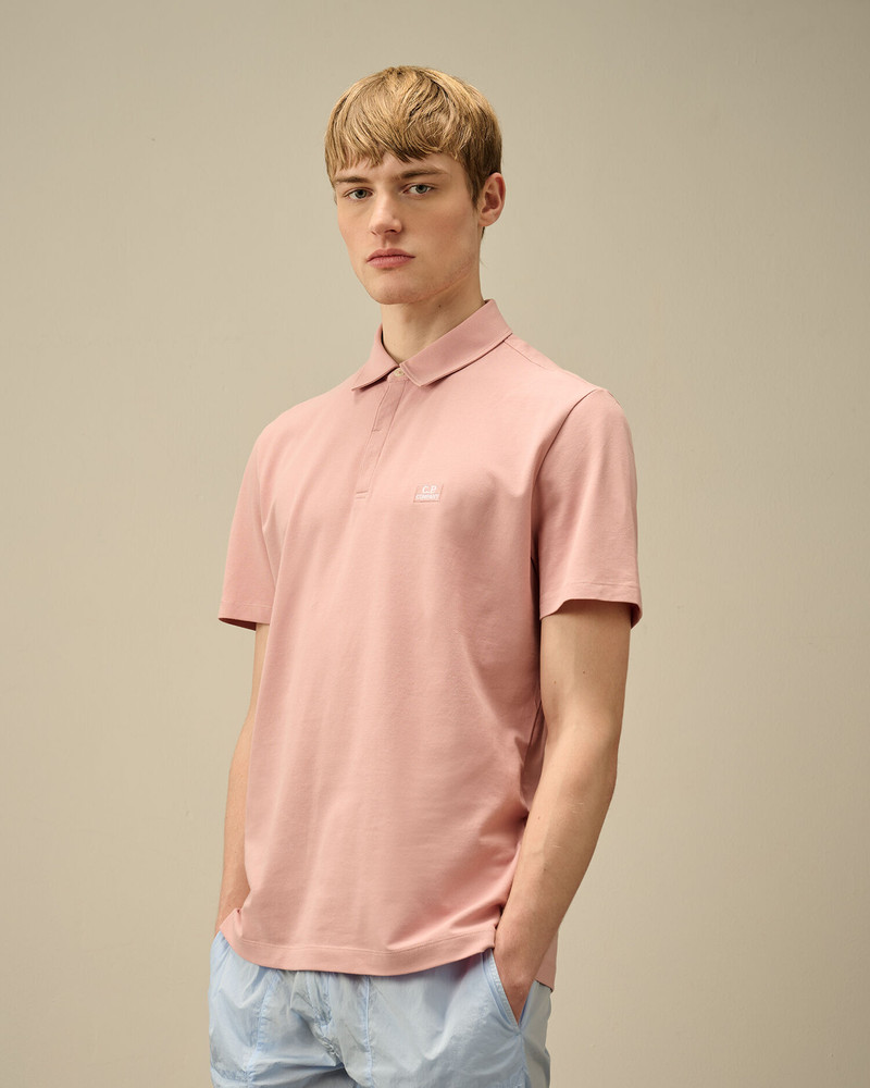 Stretch Piquet Three-Button Logo Polo 3