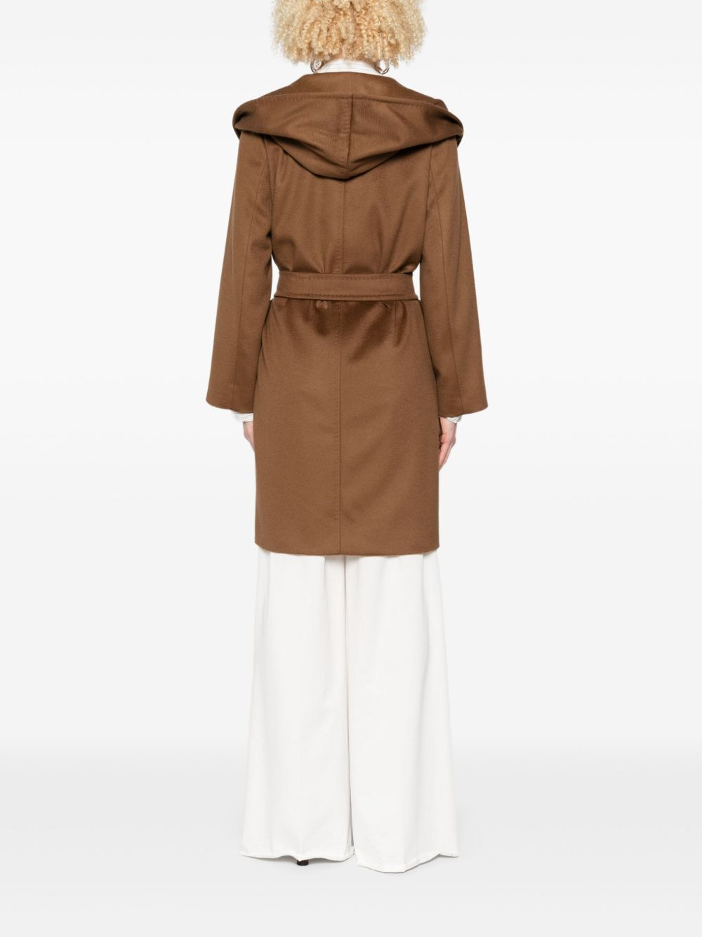 hooded virgin-wool coat - 4