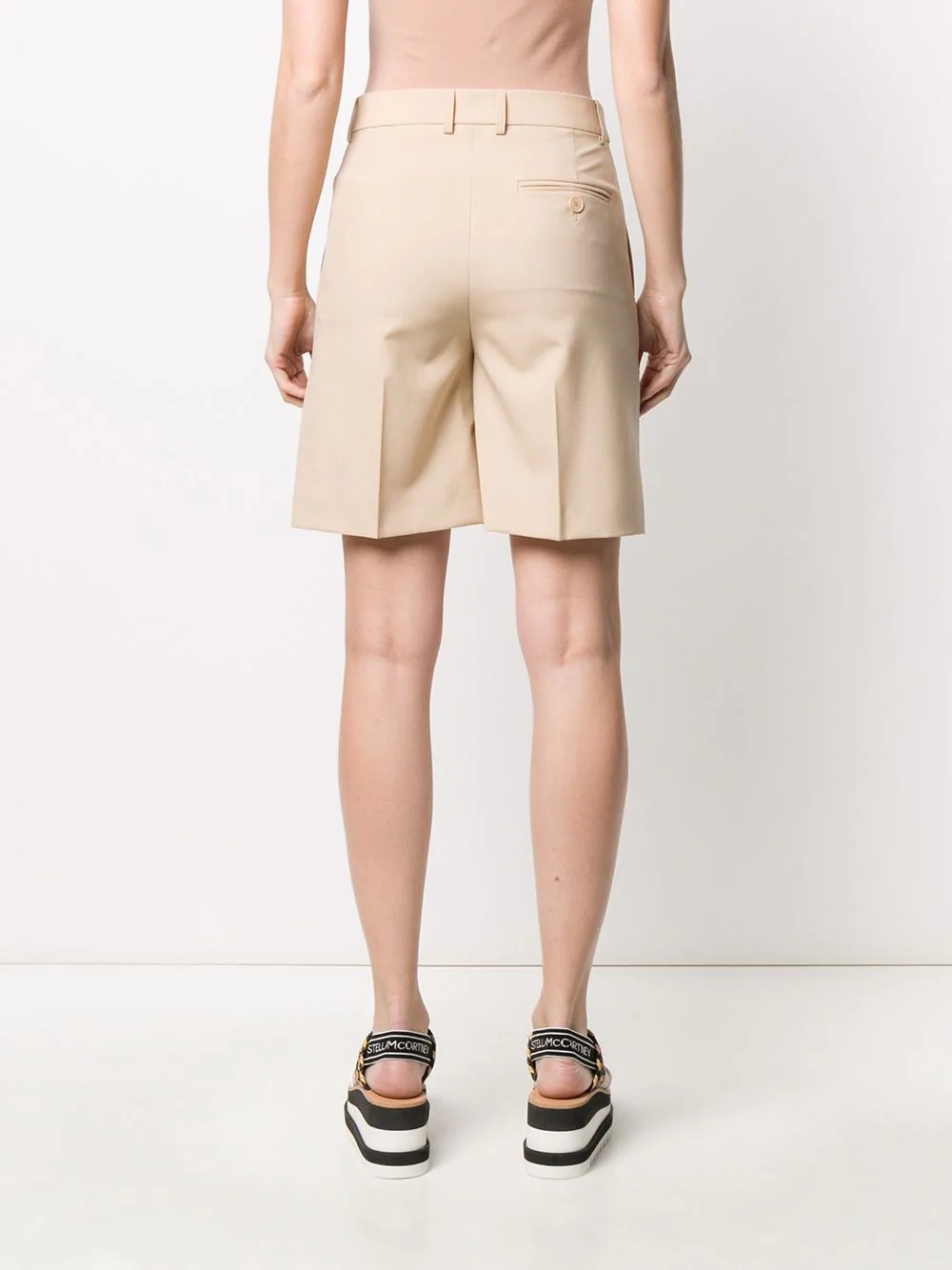 high-waisted tailored shorts - 4