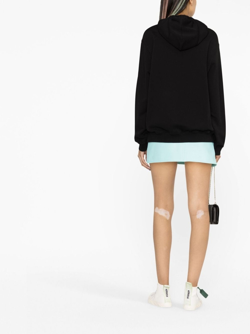 logo-print cotton hoodie 4