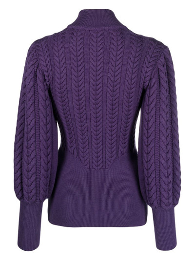 PHILIPP PLEIN long-sleeve knitted wool jumper outlook