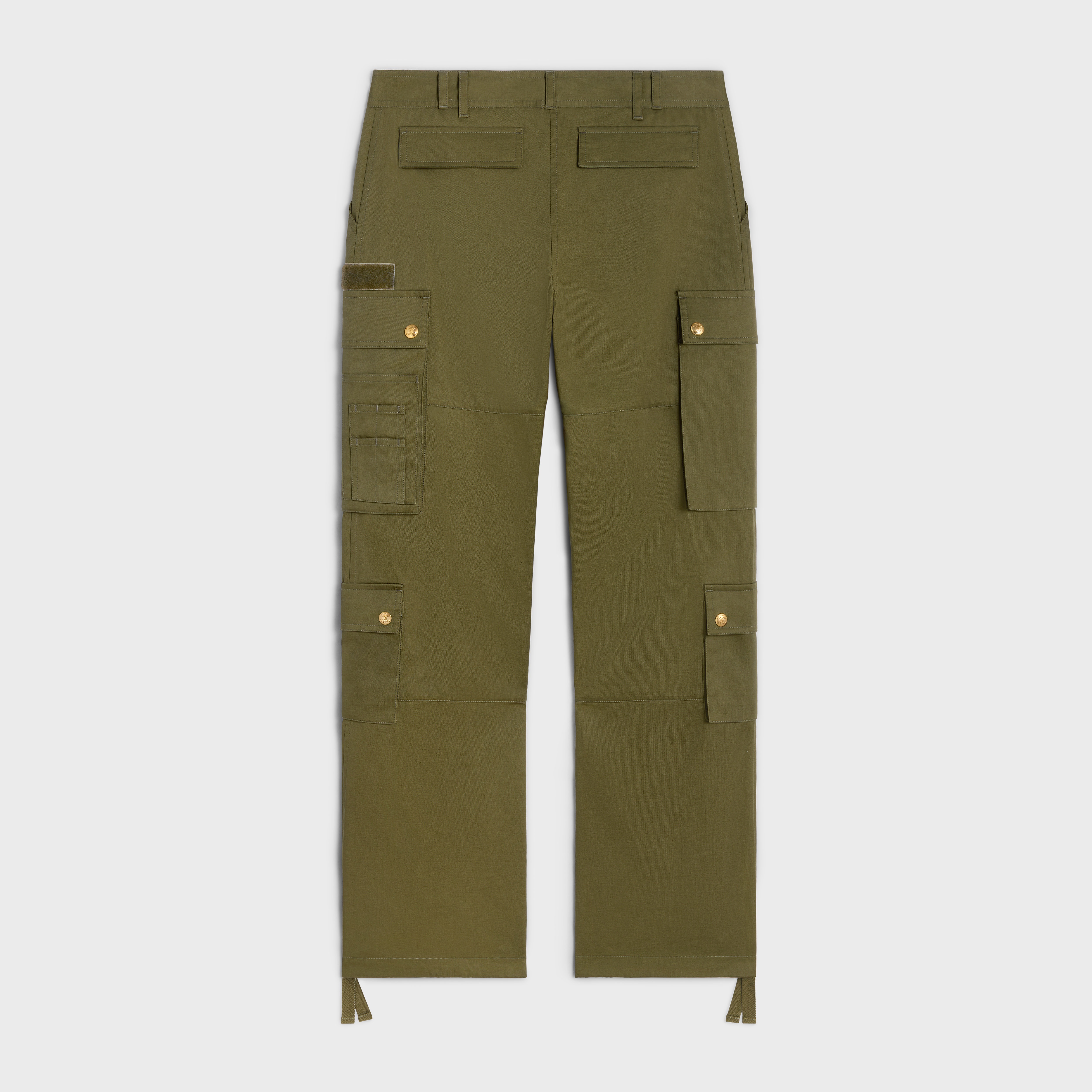 cargo pants in cotton linen - 2