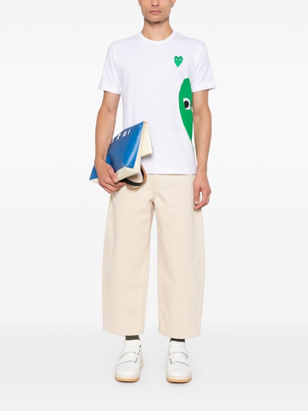 heart-patch T-shirt - 3