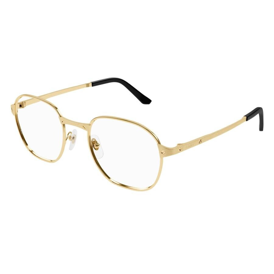 Cartier Santos de Cartier Demo Round Men's Eyeglasses CT0441O 001 51 - 2
