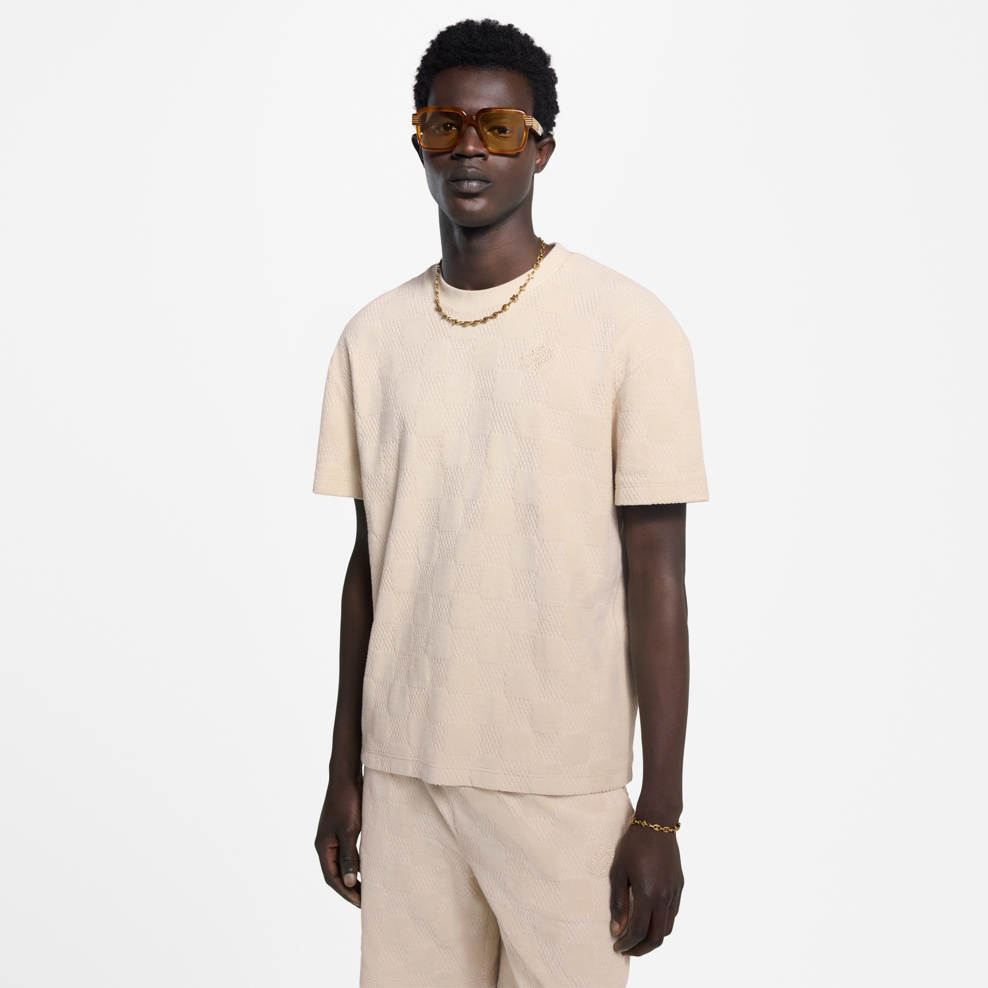 Damier French Terry T-Shirt - 2