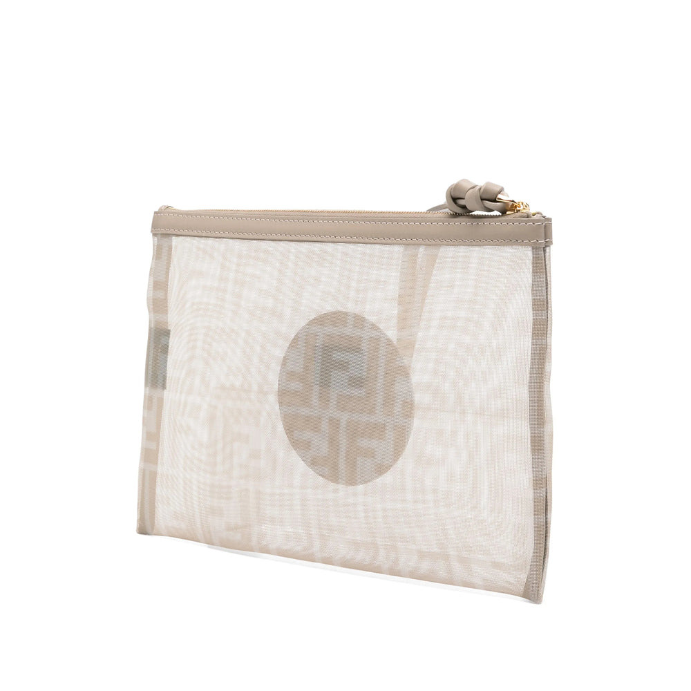 Fendi Neutrals Clutch Bags Women - 5