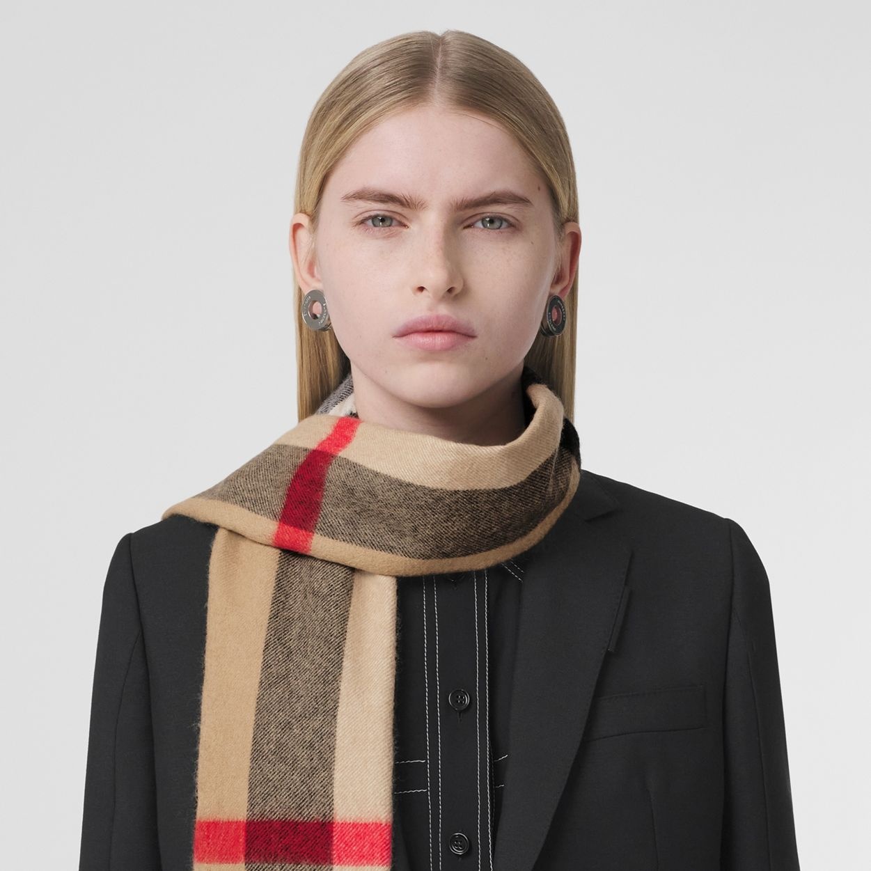 Check Cashmere Scarf - 3