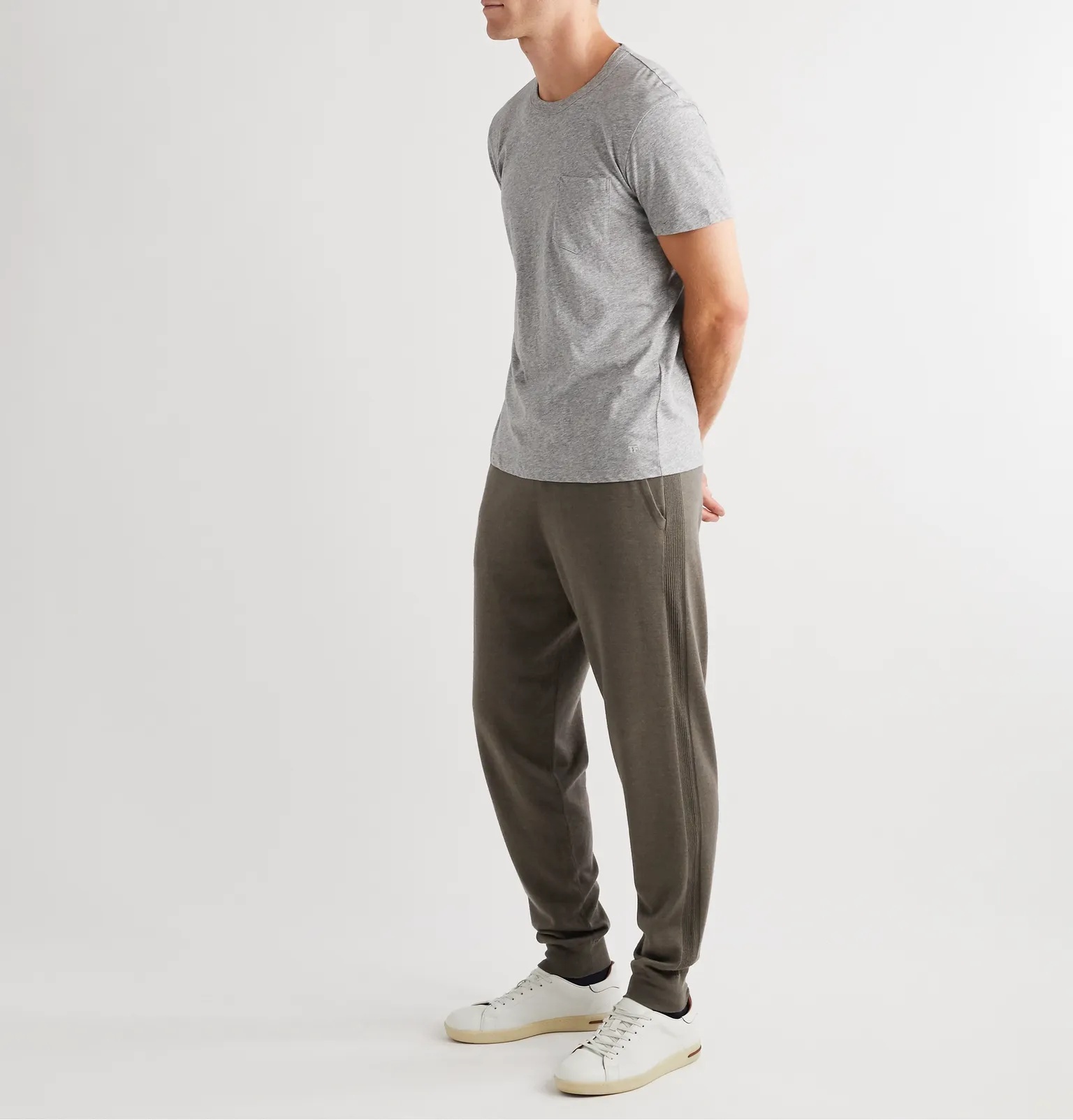 Hudson Tapered Silk, Virgin Wool and Cashmere-Blend Track Pants - 2