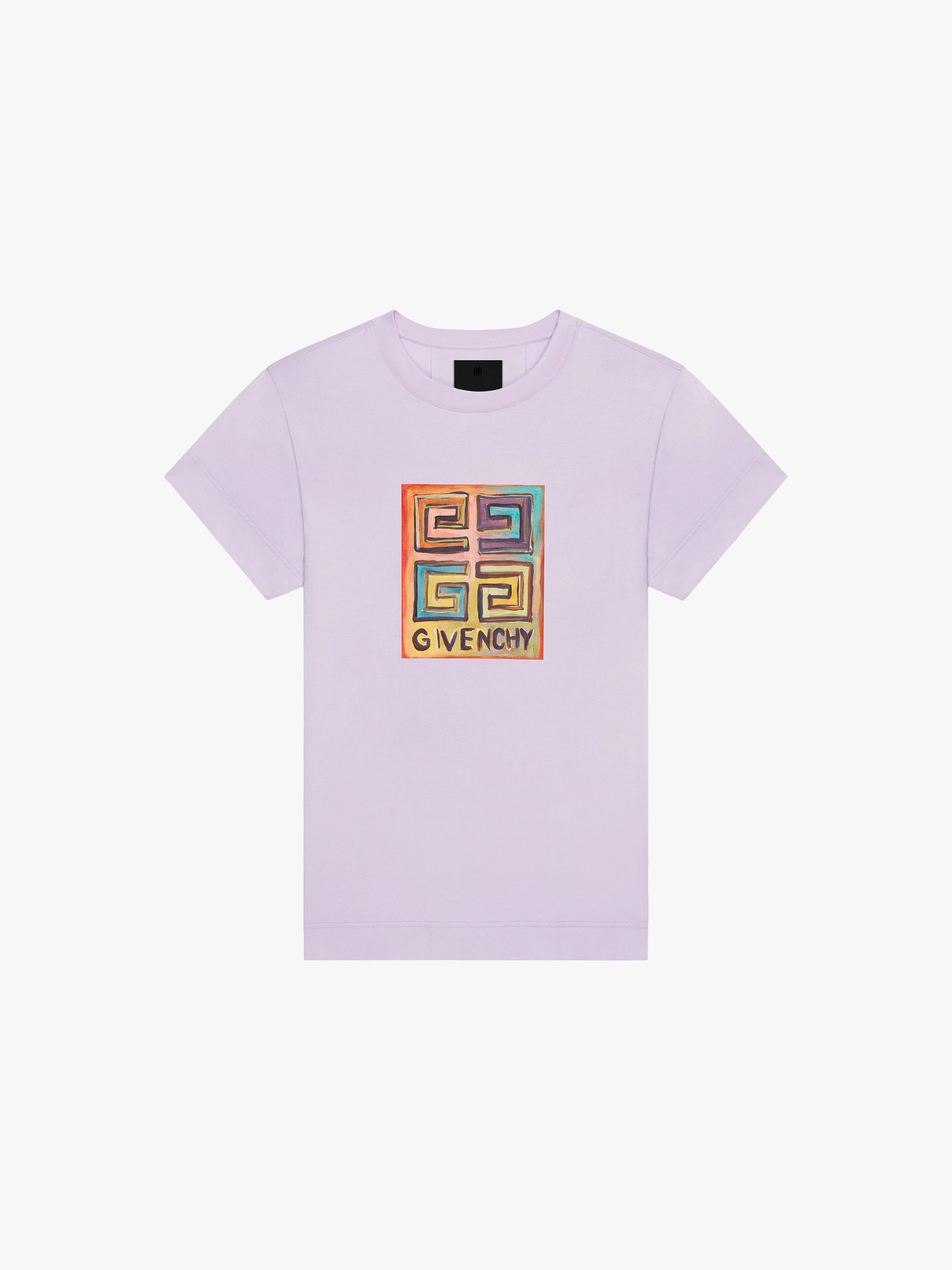 SLIM FIT T-SHIRT IN JERSEY WITH GIVENCHY 4G PRINTS - 1