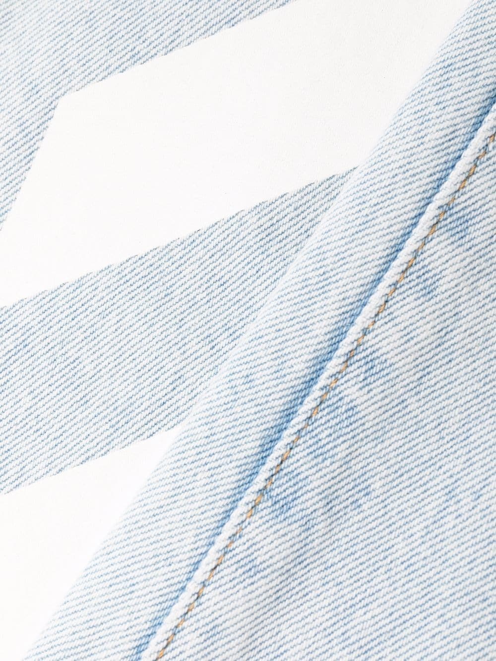 Diag-print wide-leg jeans - 8