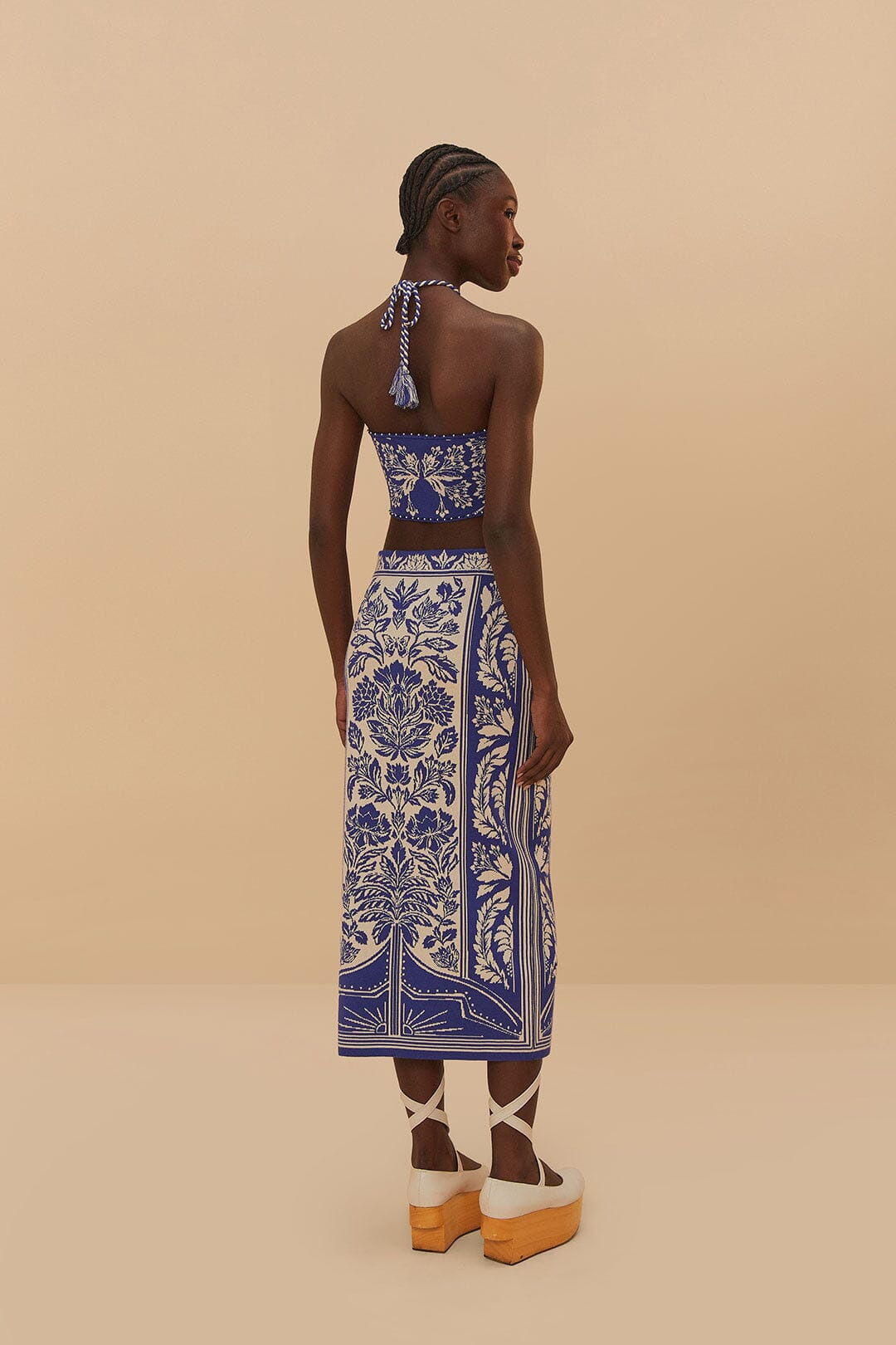 Off-White Delicate Tapestry Knit Skirt - 3