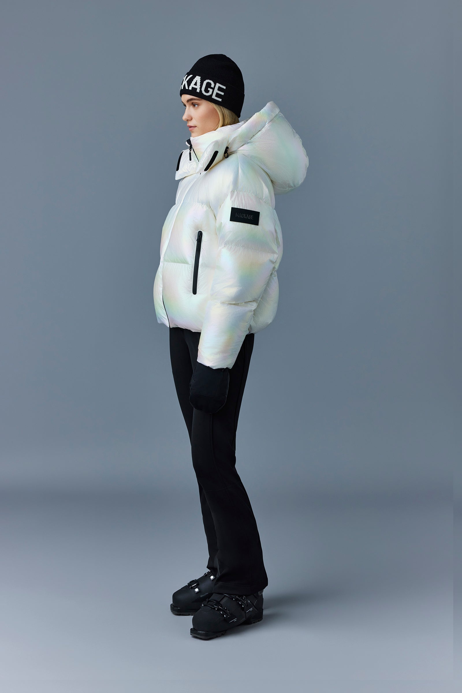 TESSY-PRL Quilted own jacket with removable hood - 3