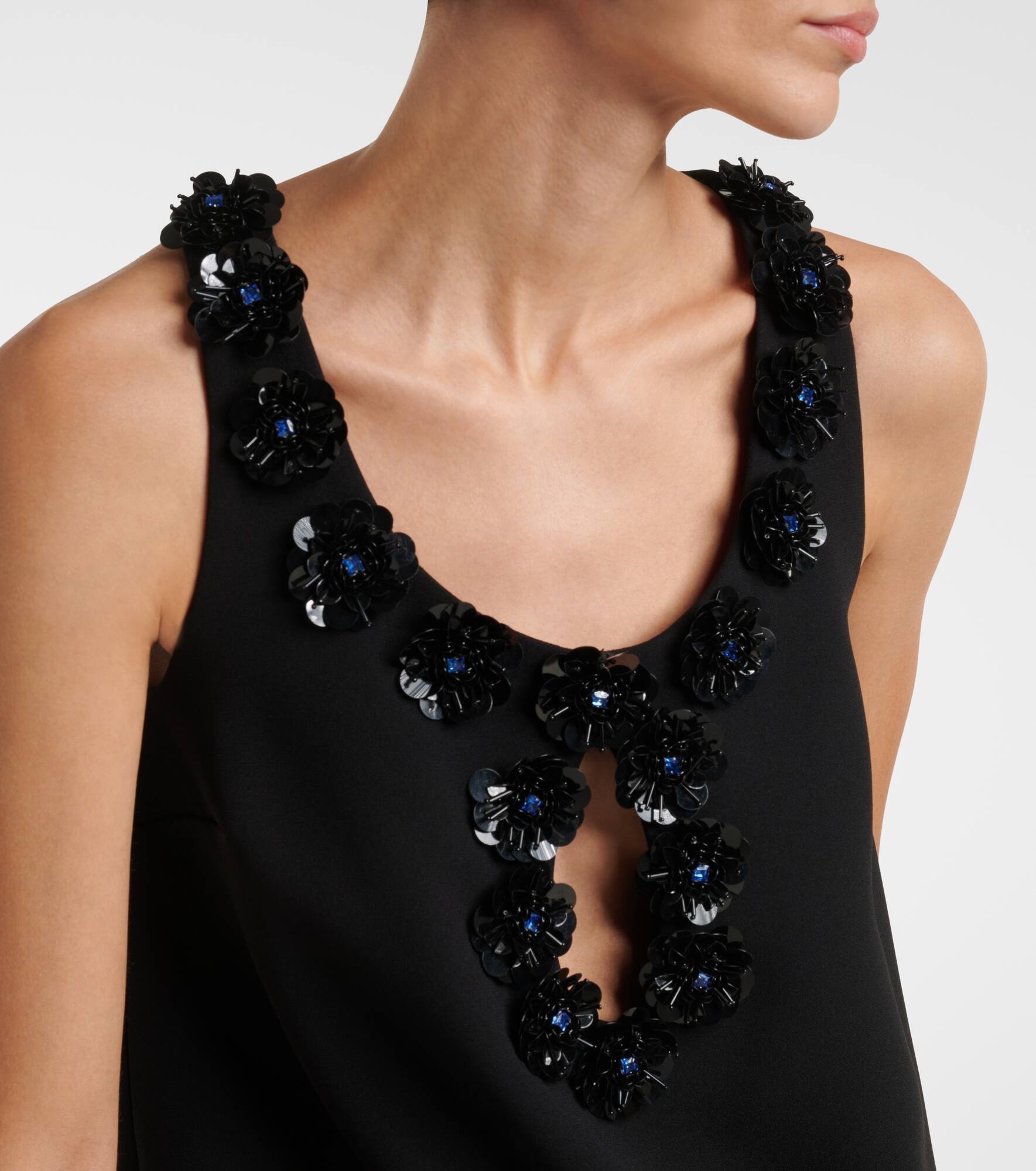 Delis sequined cutout crêpe minidress - 4