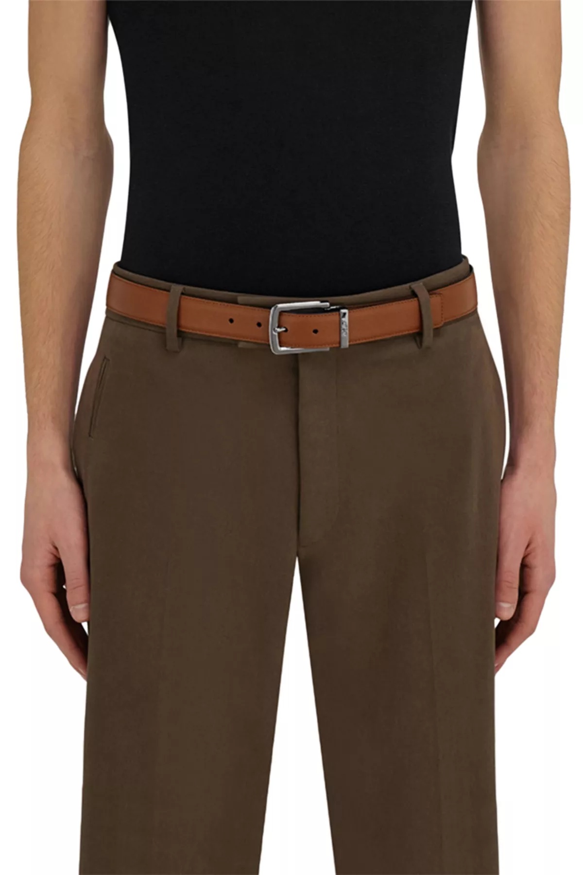 Double Sided Adjustable Leather Belt - 2
