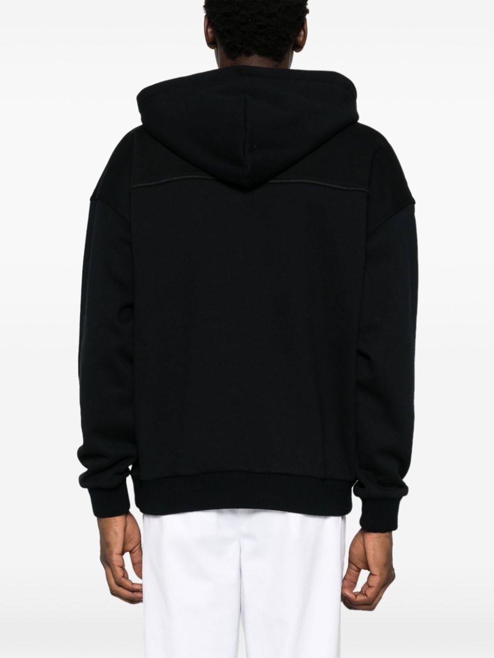 logo-embroidered hoodie - 4