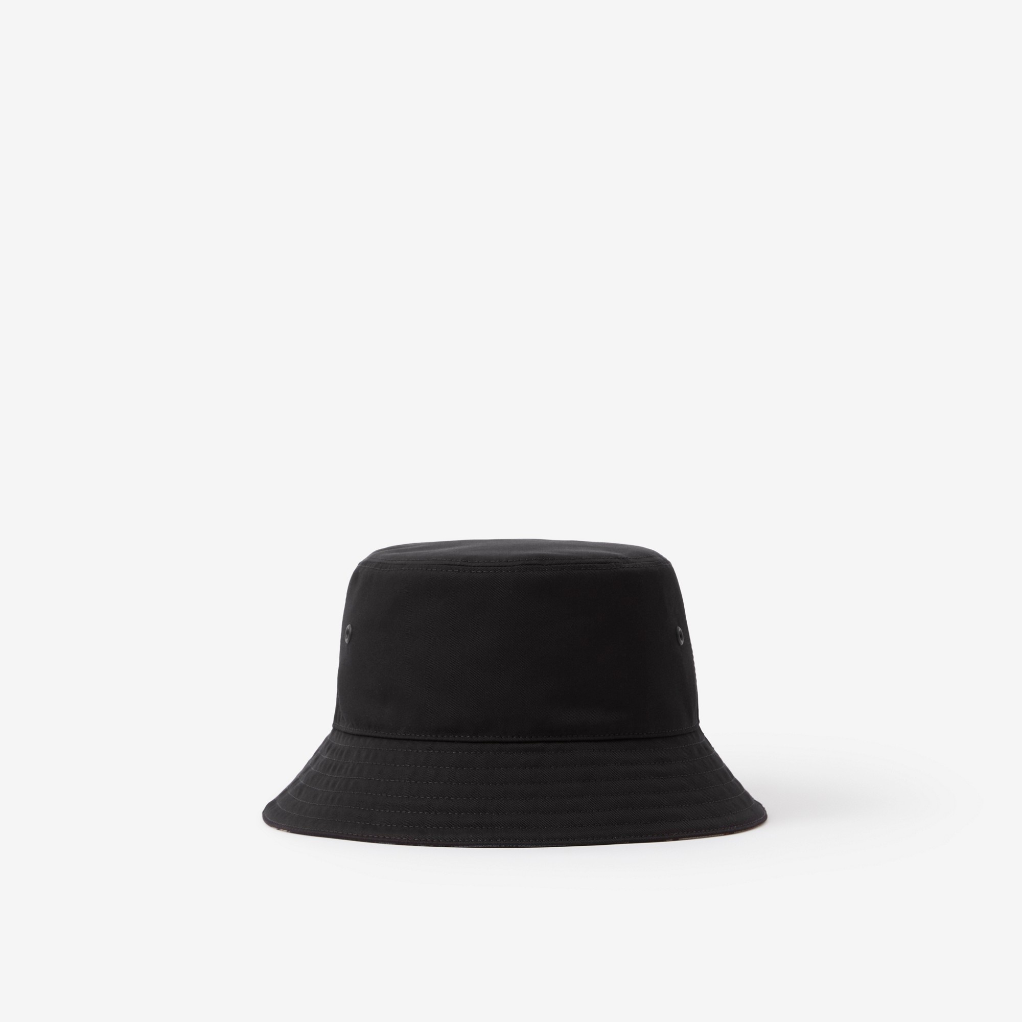 Embroidered Logo Cotton Gabardine Bucket Hat - 3