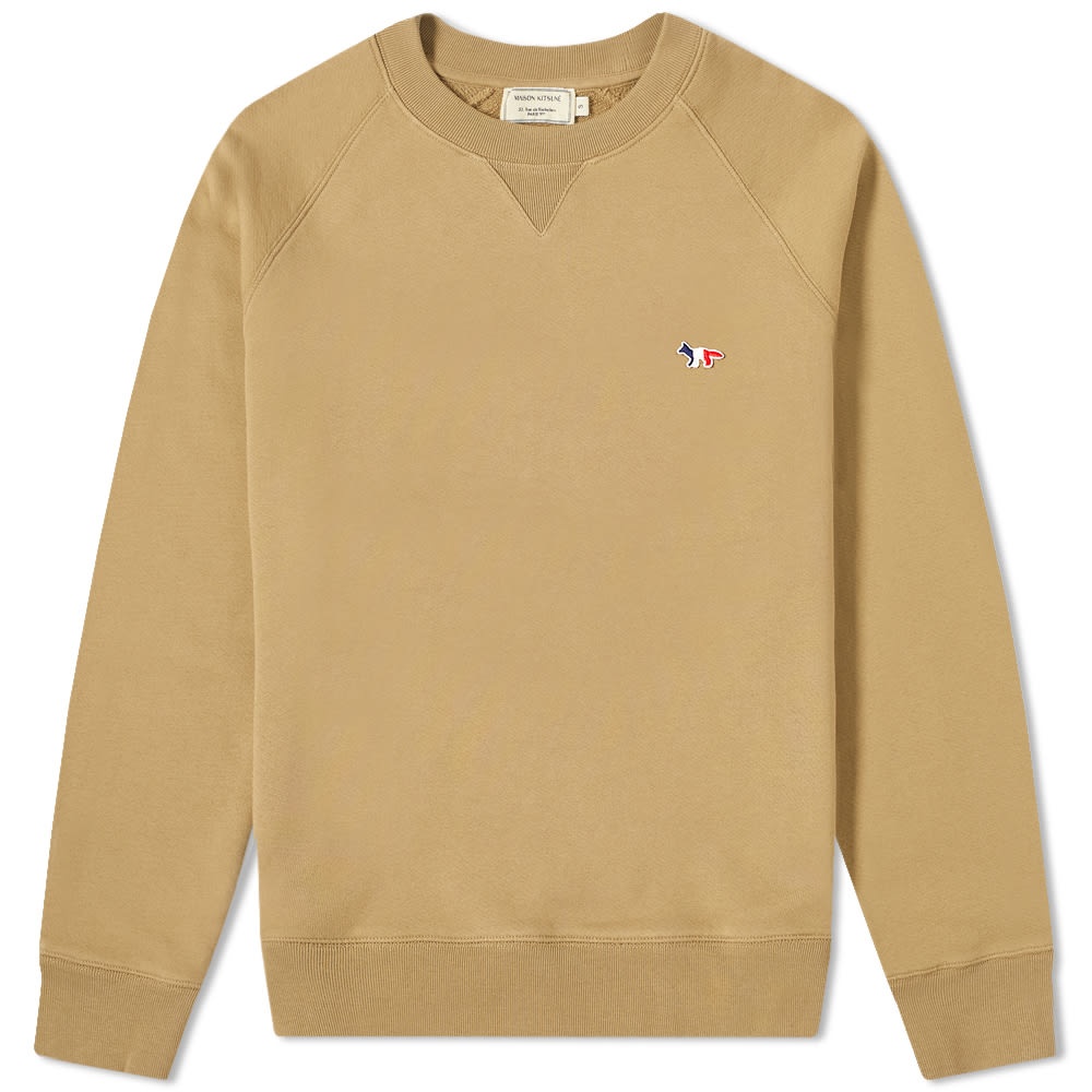 Maison Kitsuné Tricolor Fox Patch Crew Sweat - 1