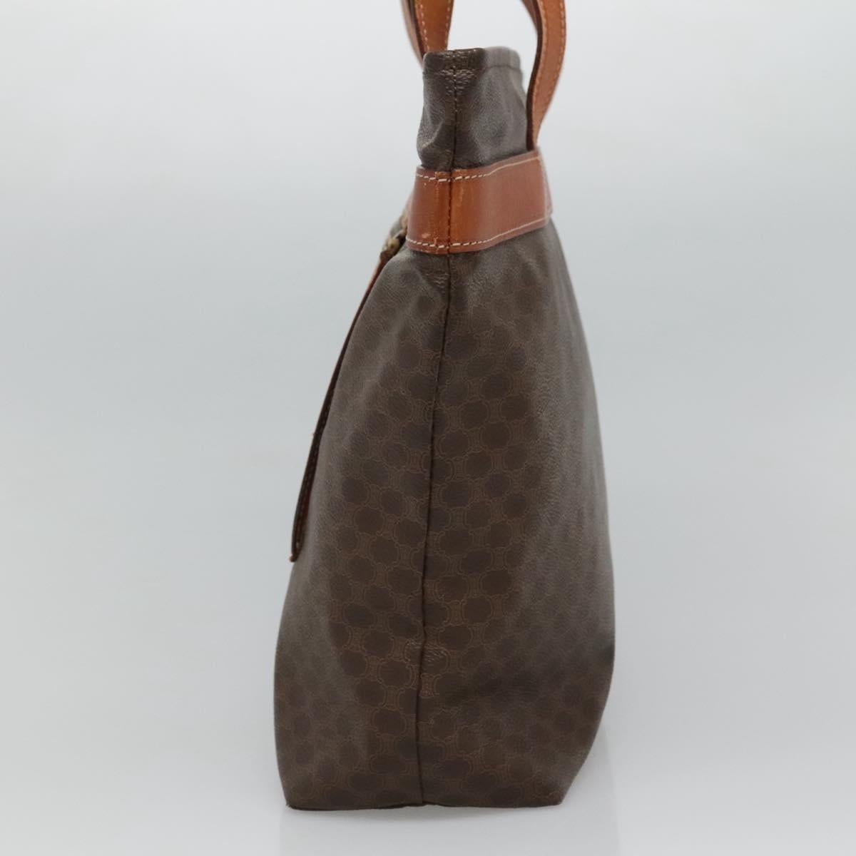 CELINE Macadam Canvas Tote Bag Pvc Leather Brown - 3