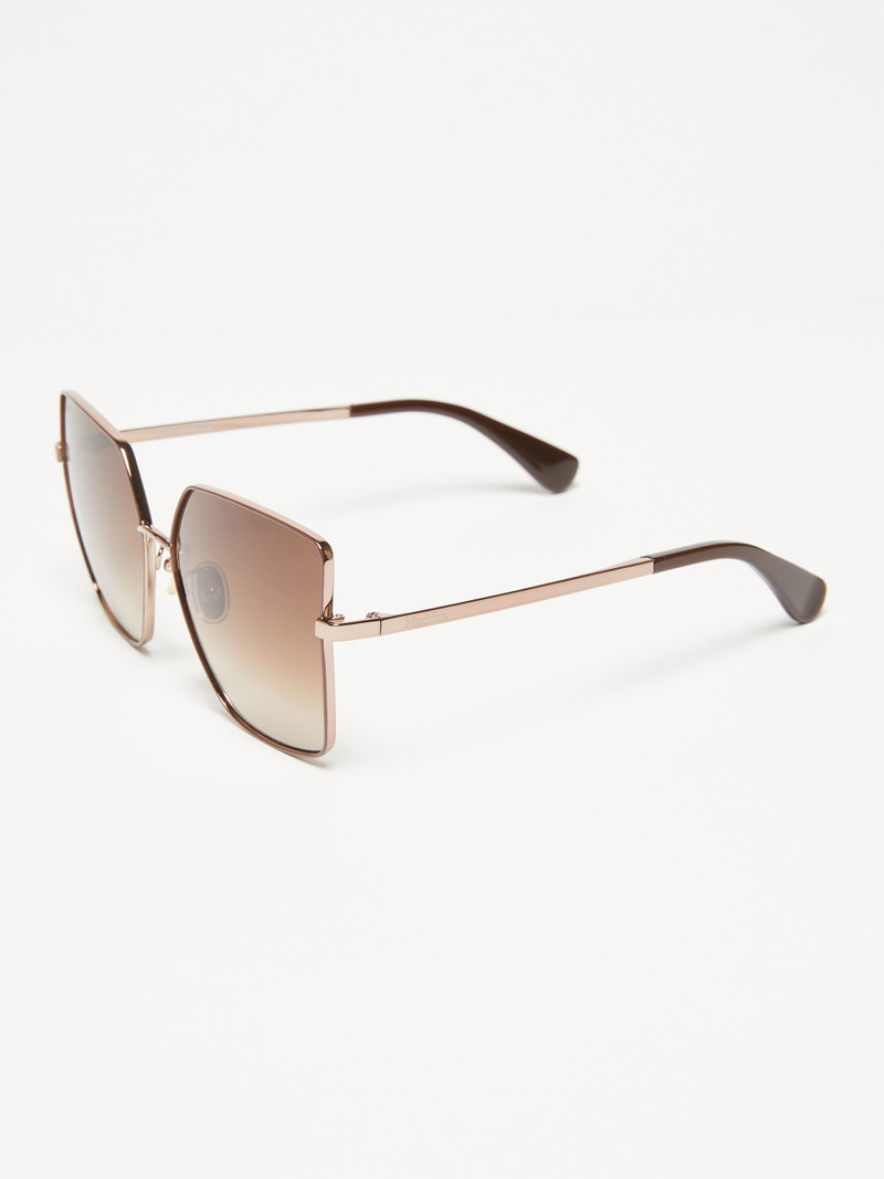 Max Mara NATALIA Oversized metal sunglasses outlook