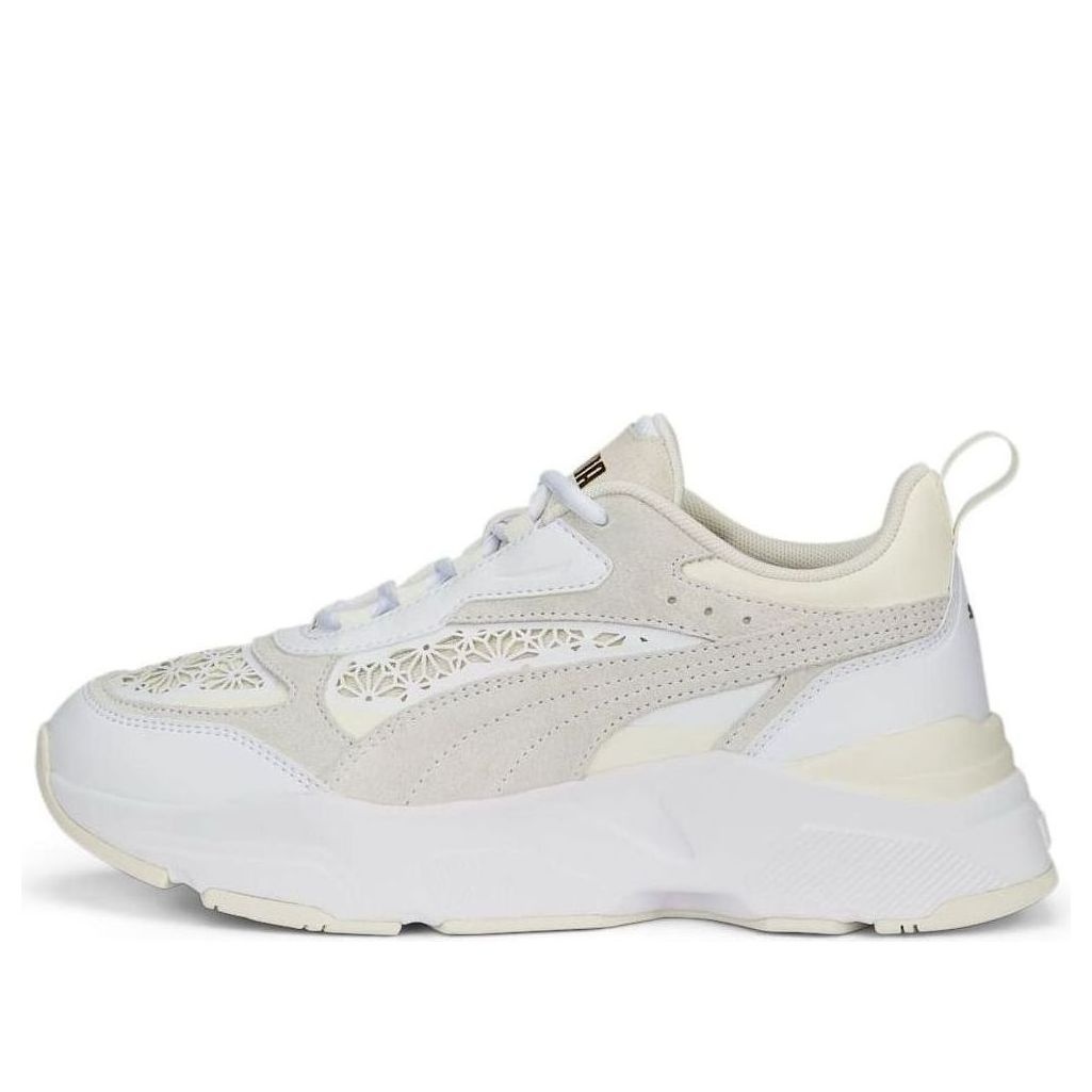 (WMNS) PUMA Cassia Laser Cut 'White Pristine' 389298-01 - 1