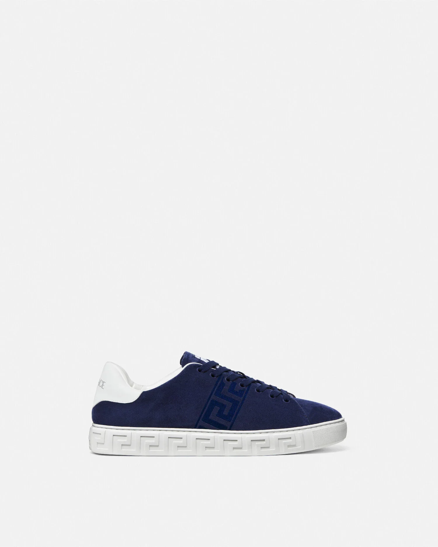 Suede Greca Sneakers - 1