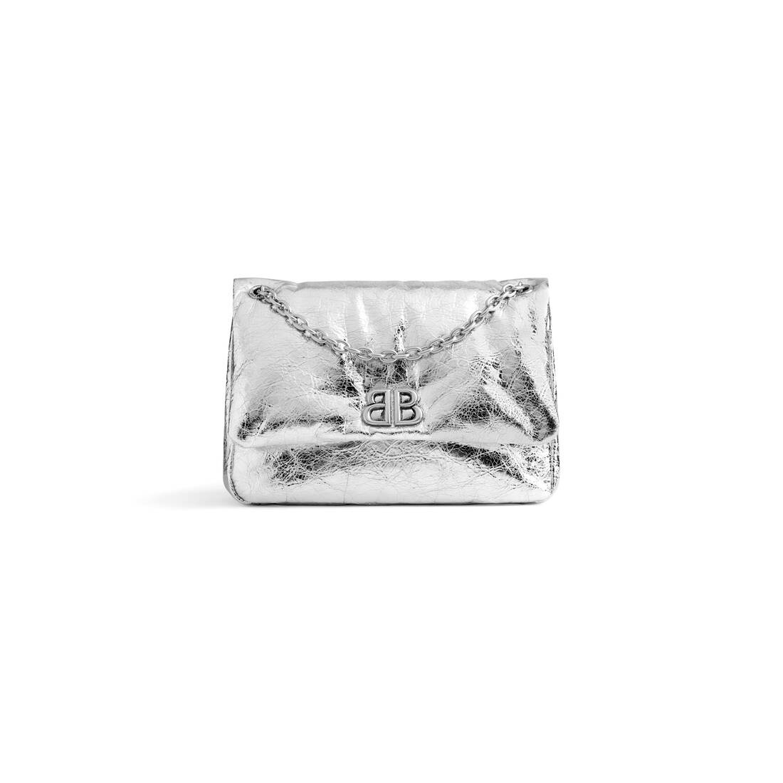 Women's Monaco Mini Bag Metallized  in Silver - 5