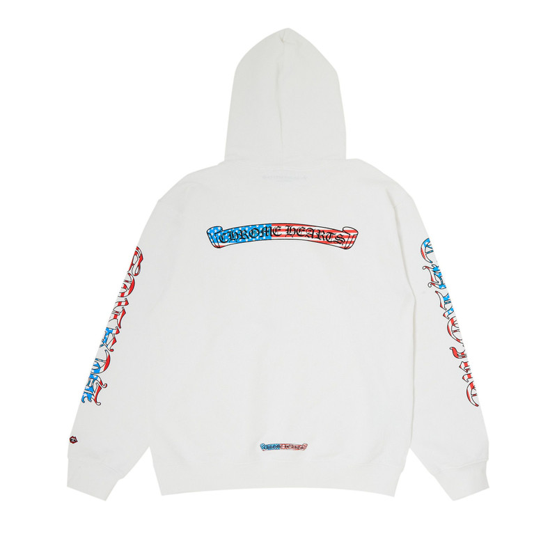 Chrome Hearts Chrome Hearts x Matty Boy 4th Of July Hoodie 'White' outlook