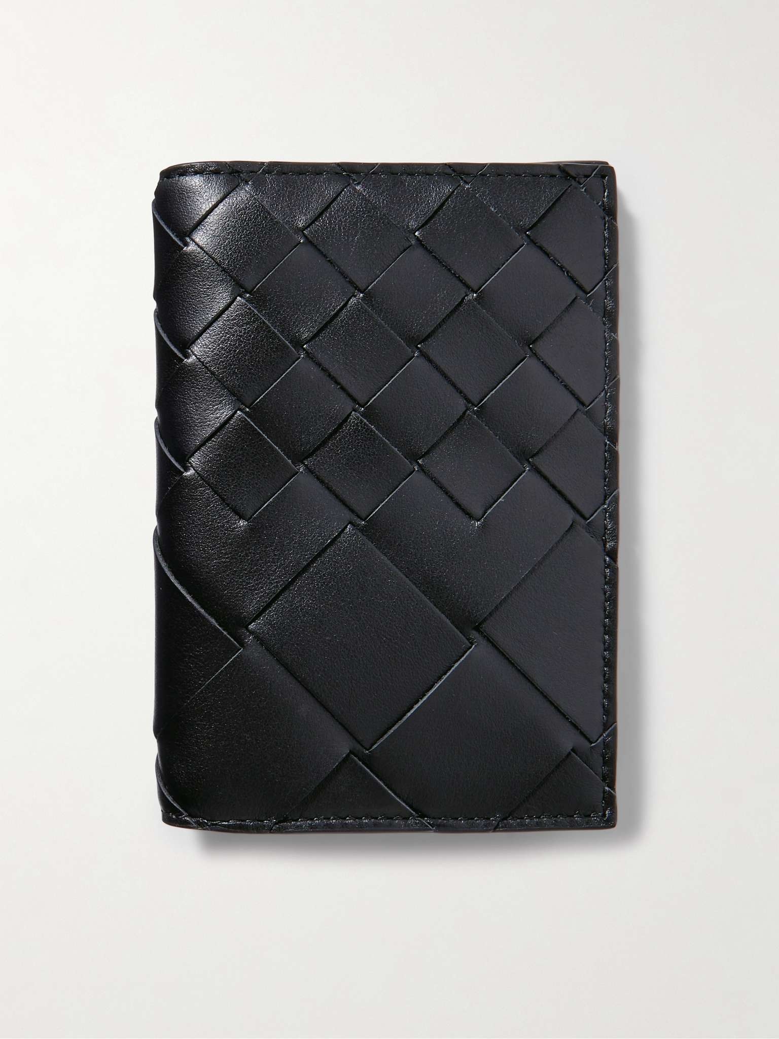 Intrecciato Leather Passport Holder - 1