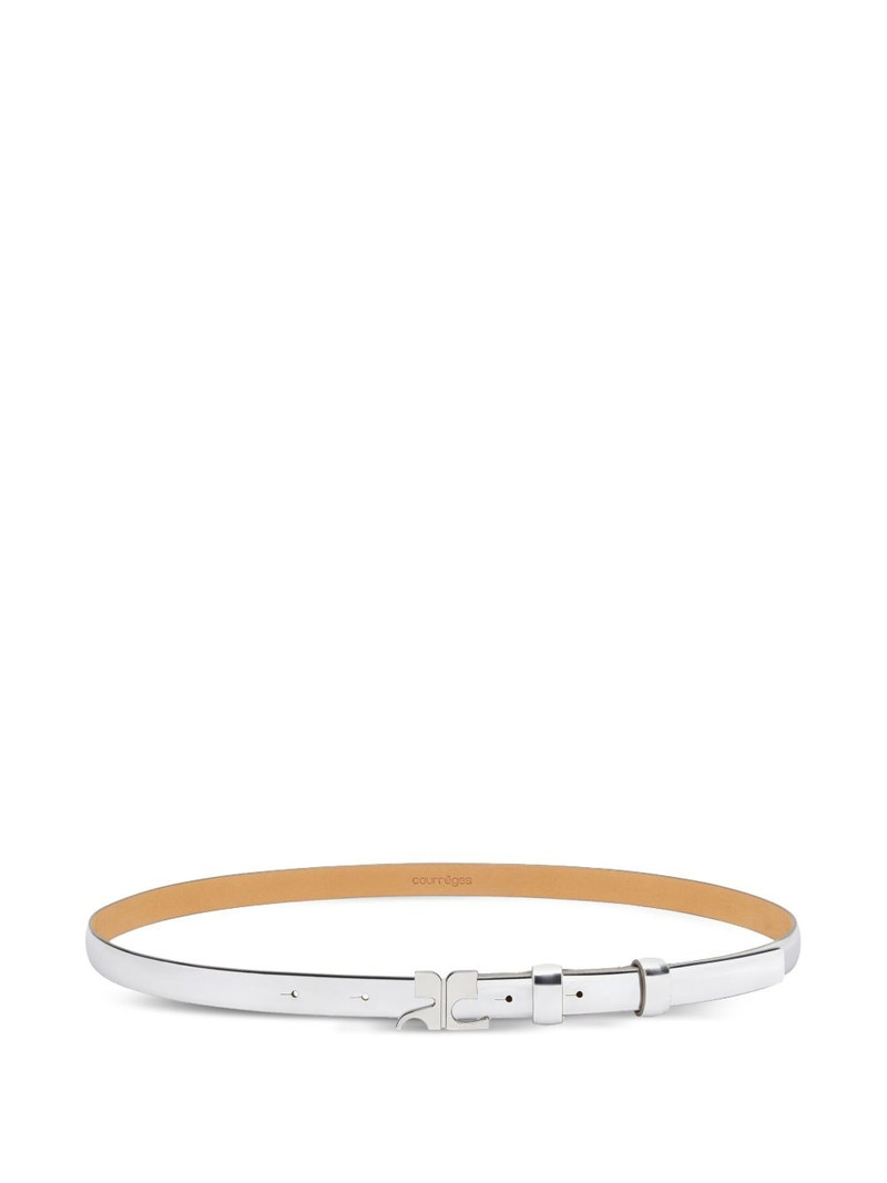 Mirror reversible leather belt 1
