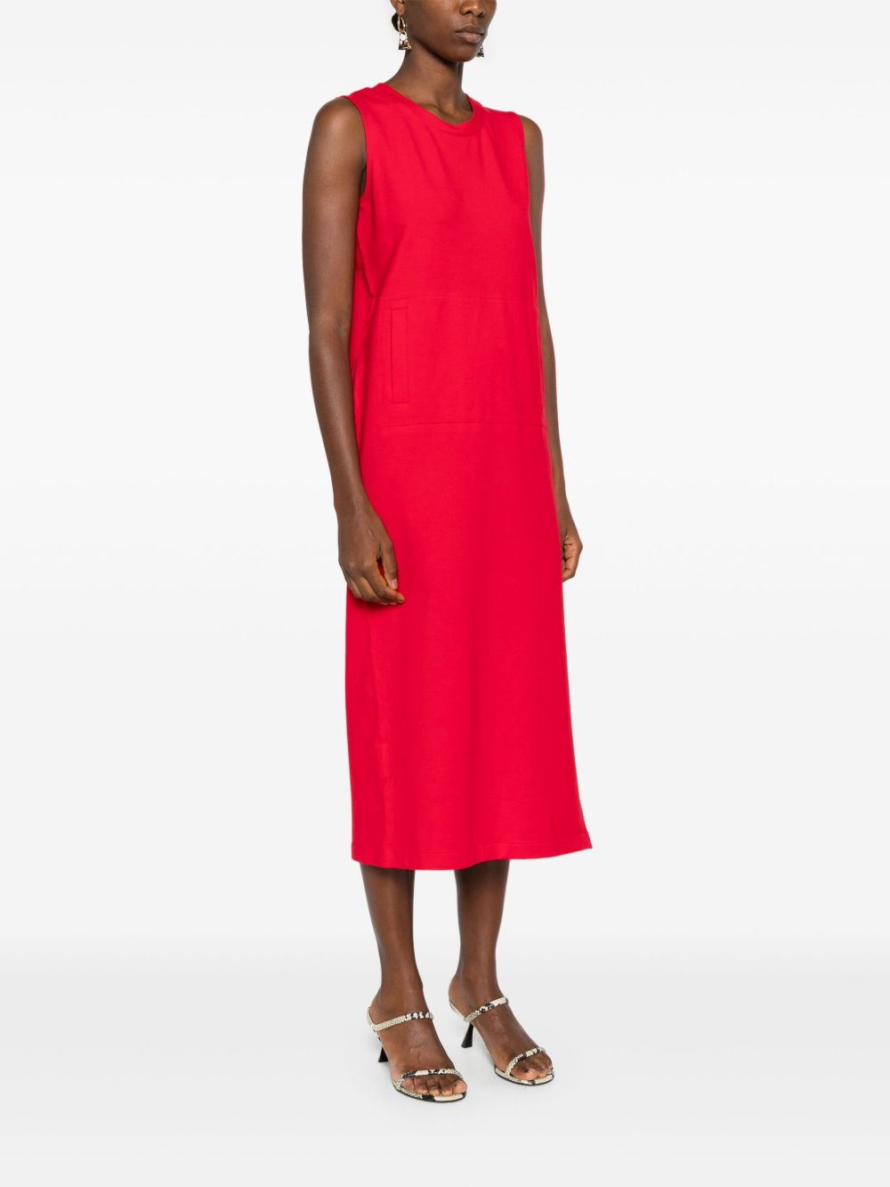 side-slit sleeveless dress - 3