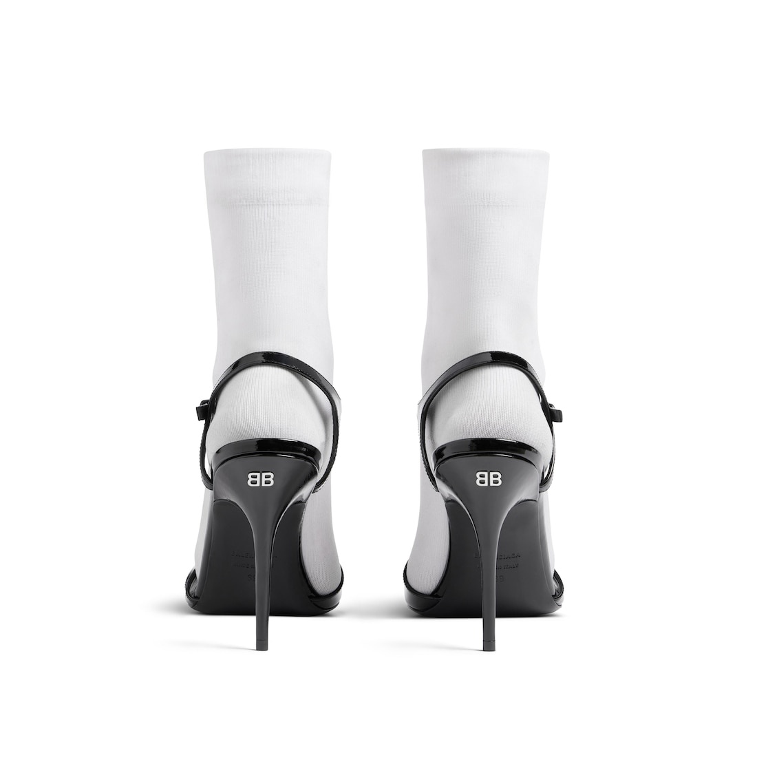 Women's Avenue Sock 110mm Sandal  in Black/white - 5