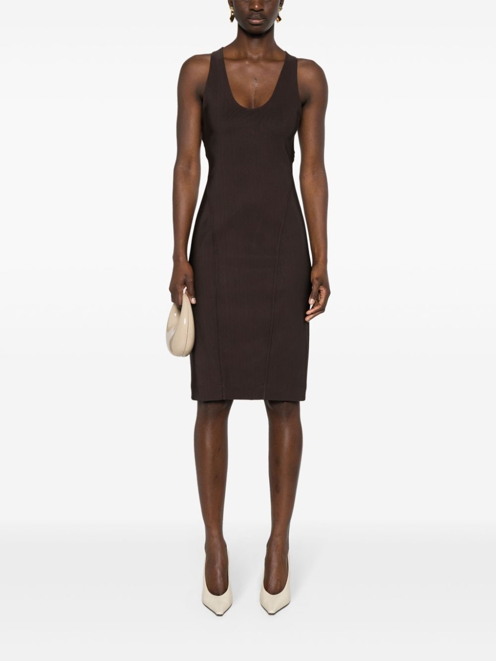 crossover-strap dress - 2