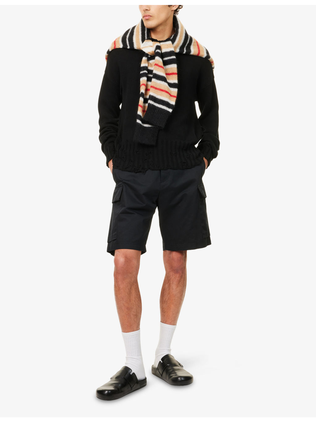 Patch-Pocket Straight-Leg Cotton Shorts - 2