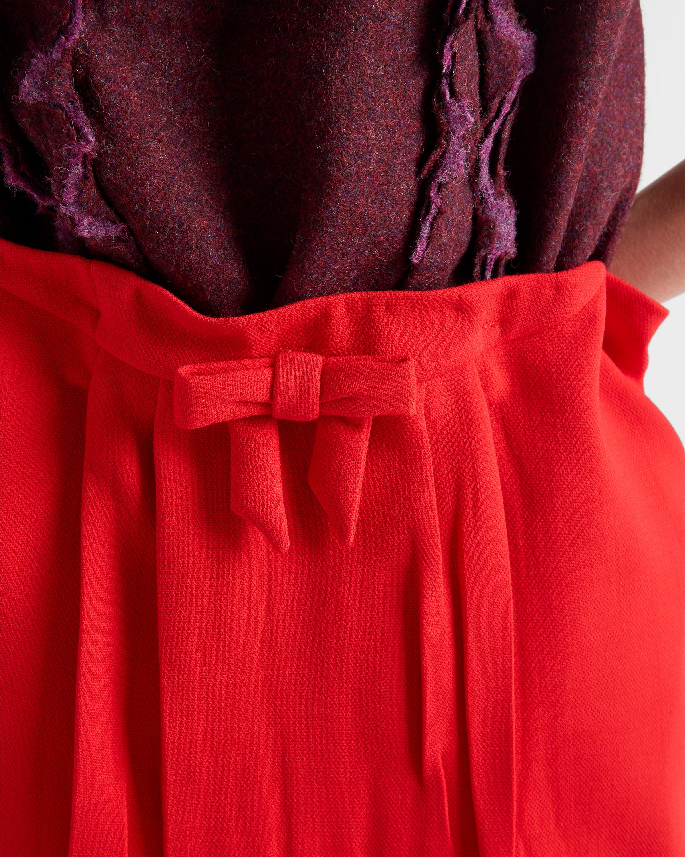 Melange natté midi skirt - 3