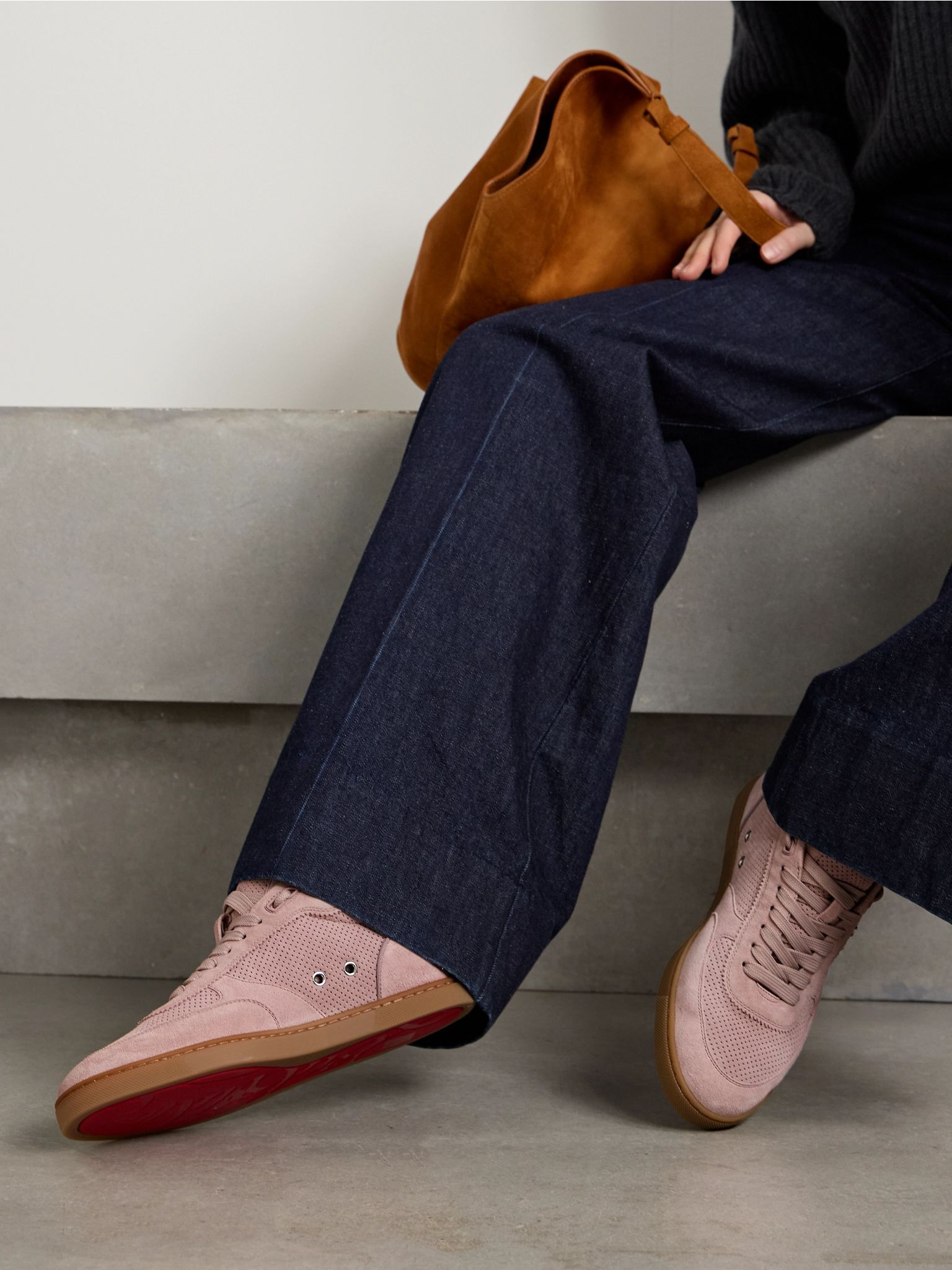 Tutti Rui Donna perforated suede sneakers Antique rose - 2