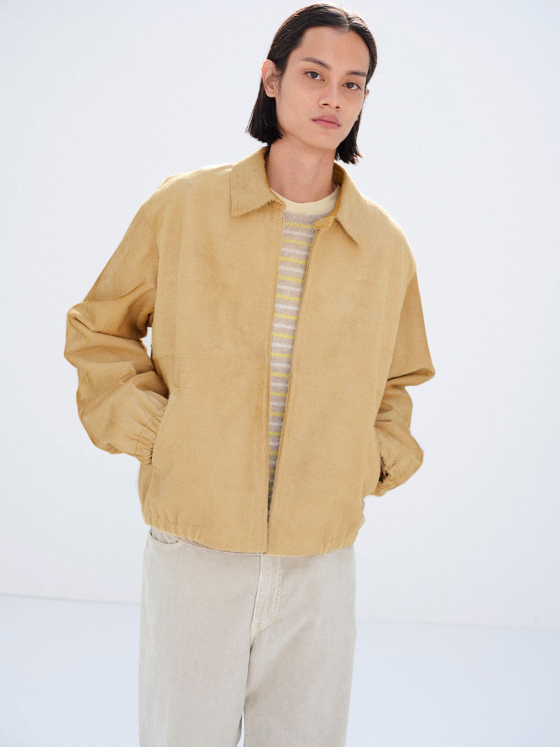 AURALEE CALF HAIR ZIP BLOUSON outlook