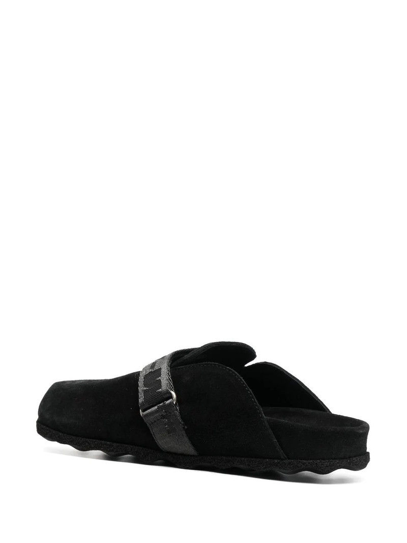 Industrial Belt suede mules 3