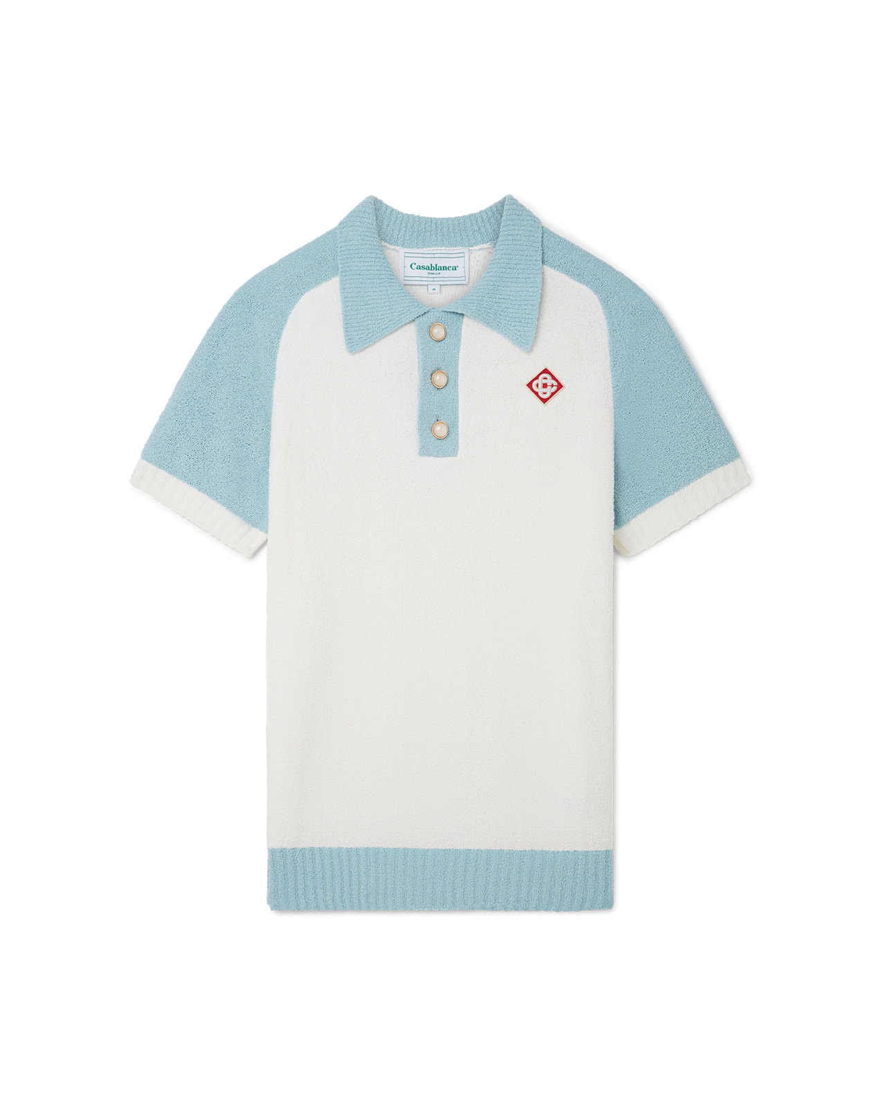 Raglan Boucle Polo Shirt | Casablanca Paris - 1