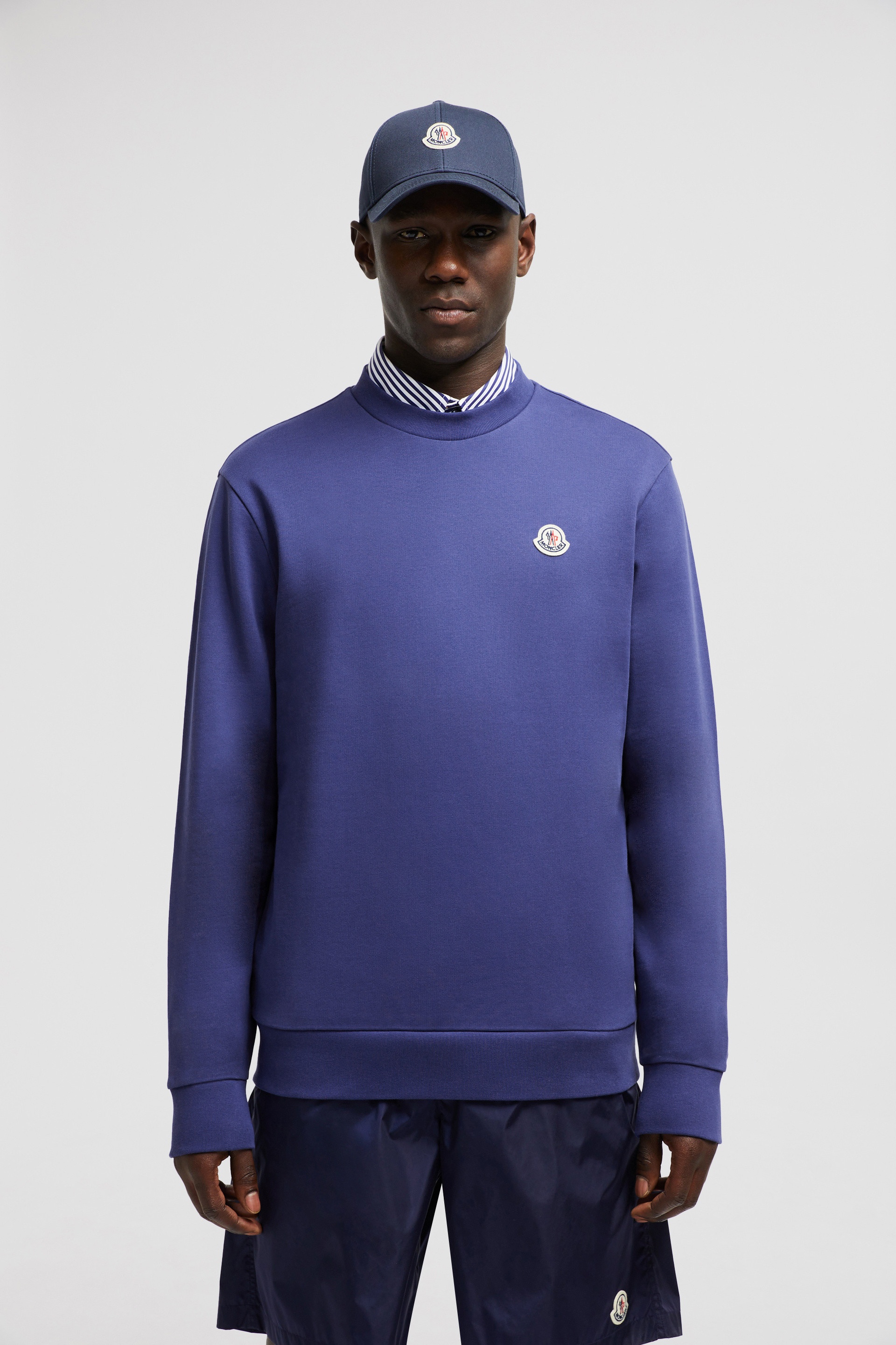 Moncler Logo Patch Cotton Sweatshirt | REVERSIBLE