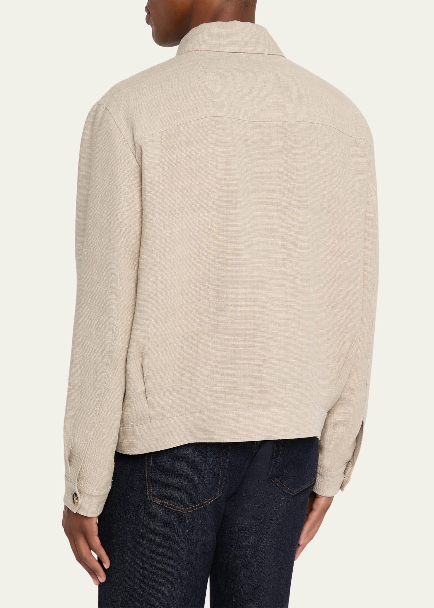 Men's Clem Summer Linen and Silk Blouson - 3