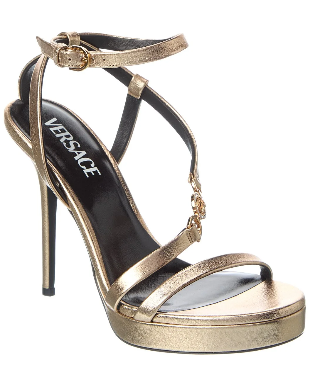 Versace Medusa Leather Platform Sandal - 1