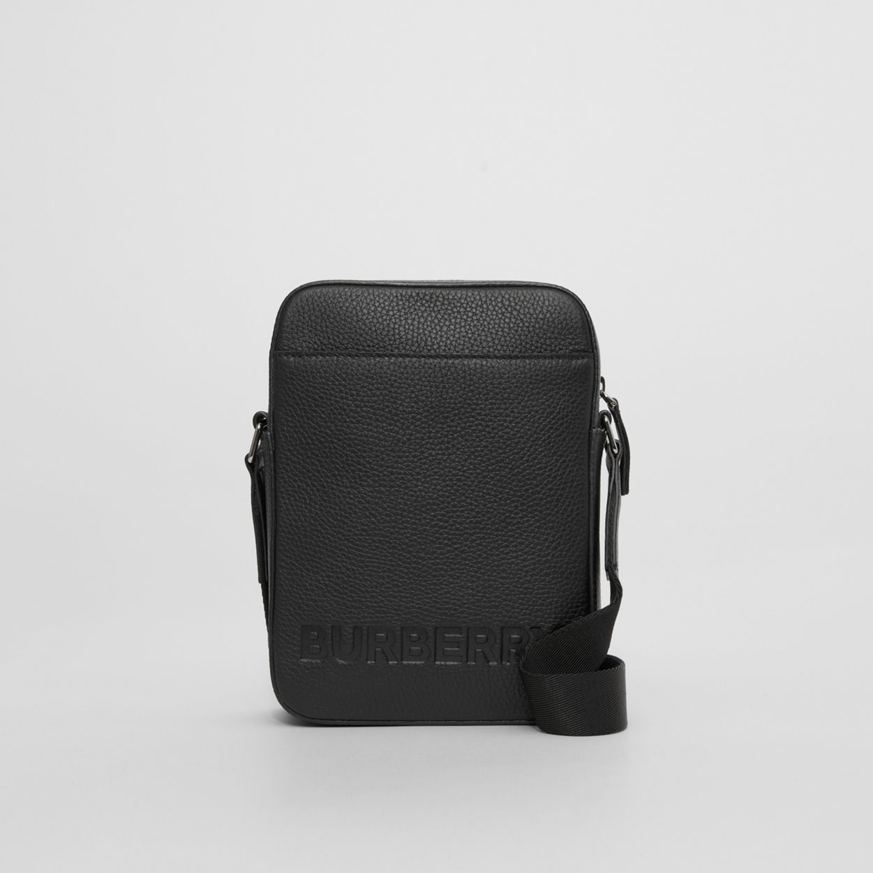 Logo Embossed Leather Crossbody Bag - 1