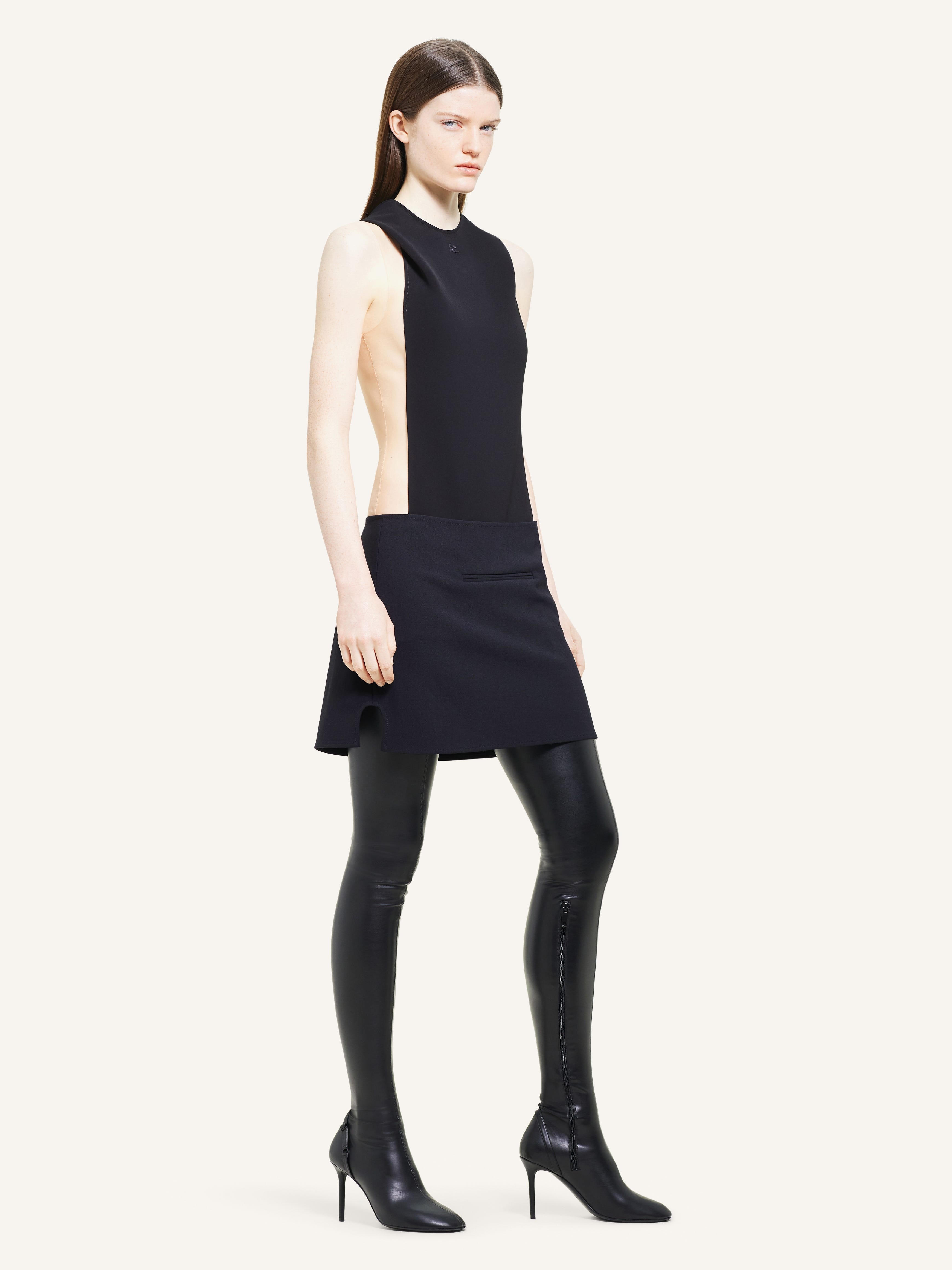 OBLIQUE TAILORED MINI SKIRT - 3
