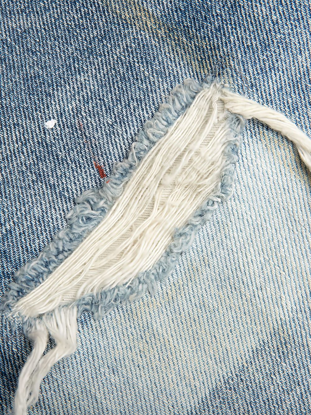 The Daze paint-splatter frayed-detail jeans - 4